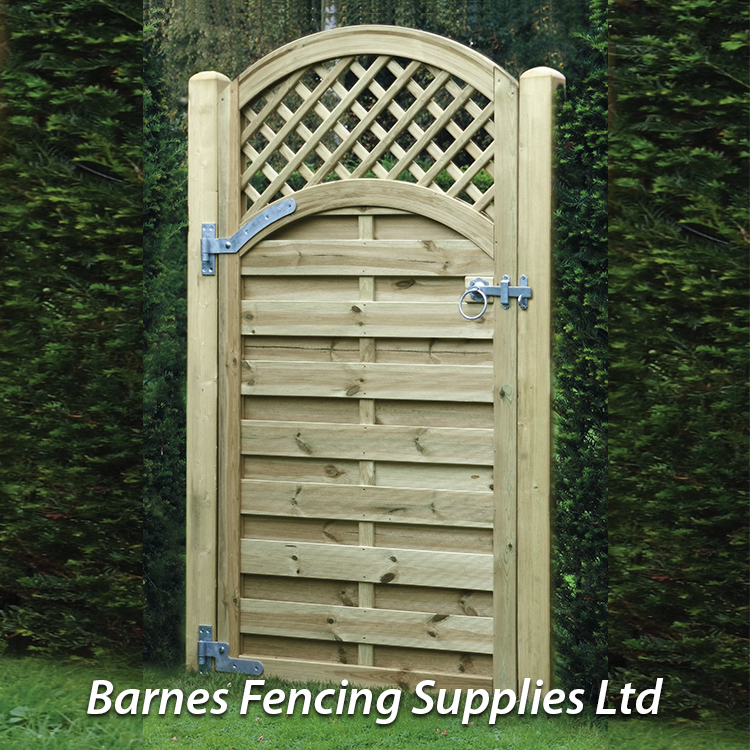 KDM Arched Lattice Top Garden Gate
