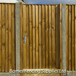 Close Board Gates Concrete Posts