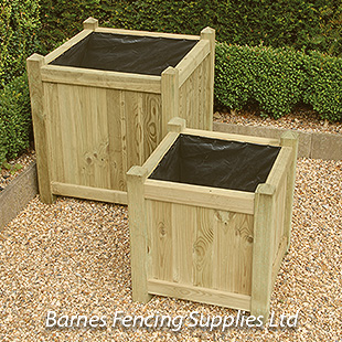 KDM Garden Wooden Square Planters